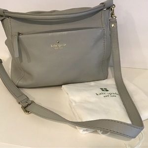 Kate Spade soft pebble grey leather